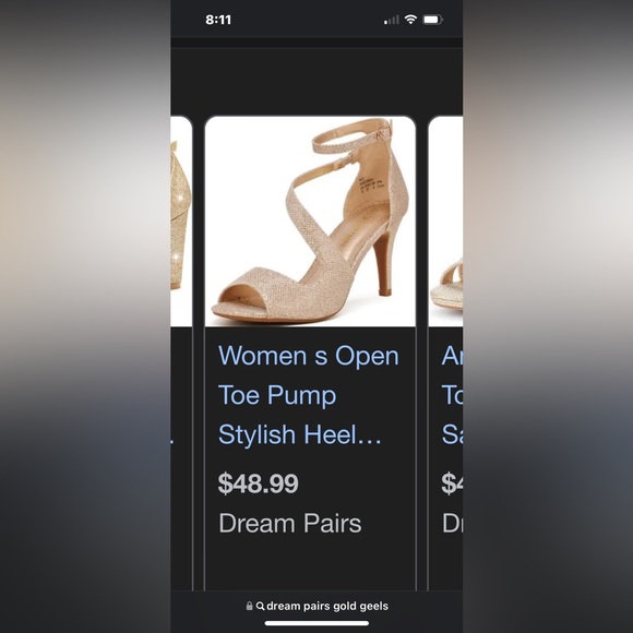 Closing closet Gold sparky dress heels - Picture 9 of 10